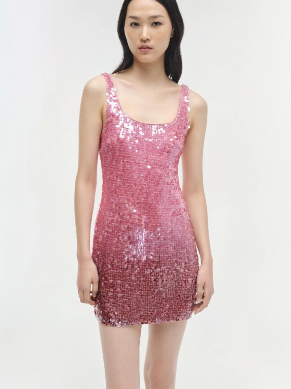 SIMKHAI Alayna Sequin Mini Dress Pink Size 4